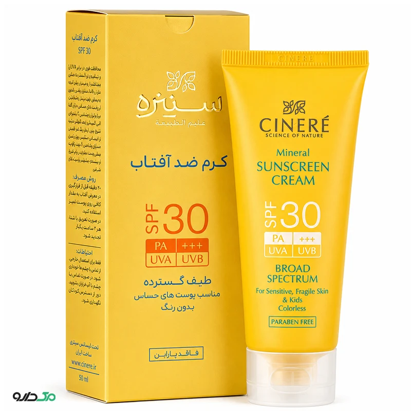 کرم ضد آفتاب سینره SPF30